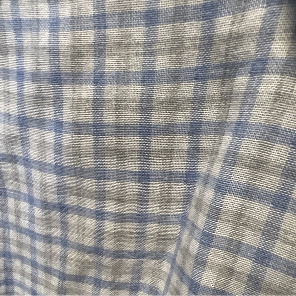 UNTUCKIT Mens Blue Plaid Button Down  Shirt Large Wrinkle Free - Picture 4 of 9